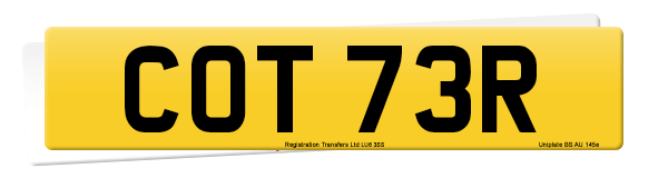 Registration number COT 73R